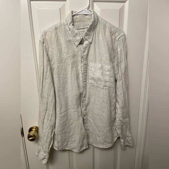 Abercrombie fitch linen button up shirt - Picture 1 of 1